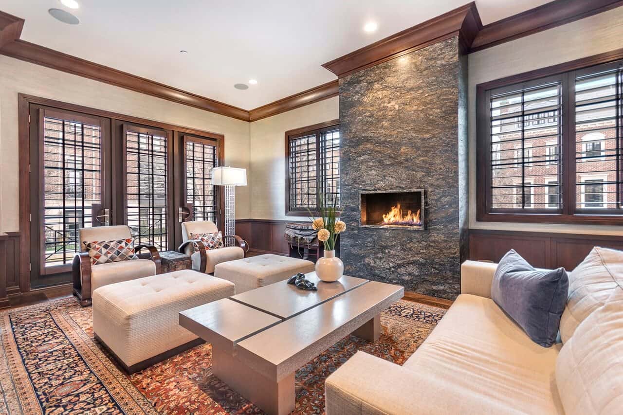 Single Family Home with Wide Plank Floors, Custom Millwork, and Designer Window Treatments