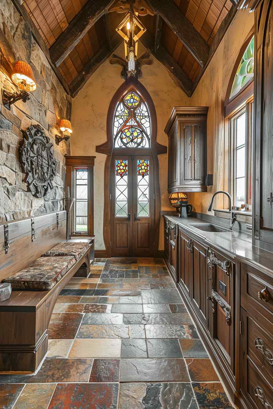 Castle Meets Cottage: 26 Mudrooms Tell a Tale of Two Styles (Concept Interior)