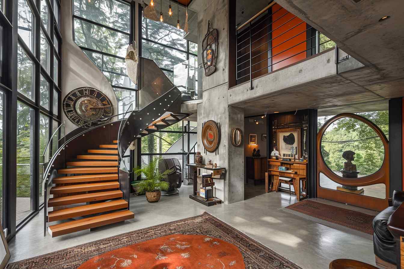 49 Entranceways Where Steampunk Welcomes the Industrial Revolution Home (Concept Interiors)