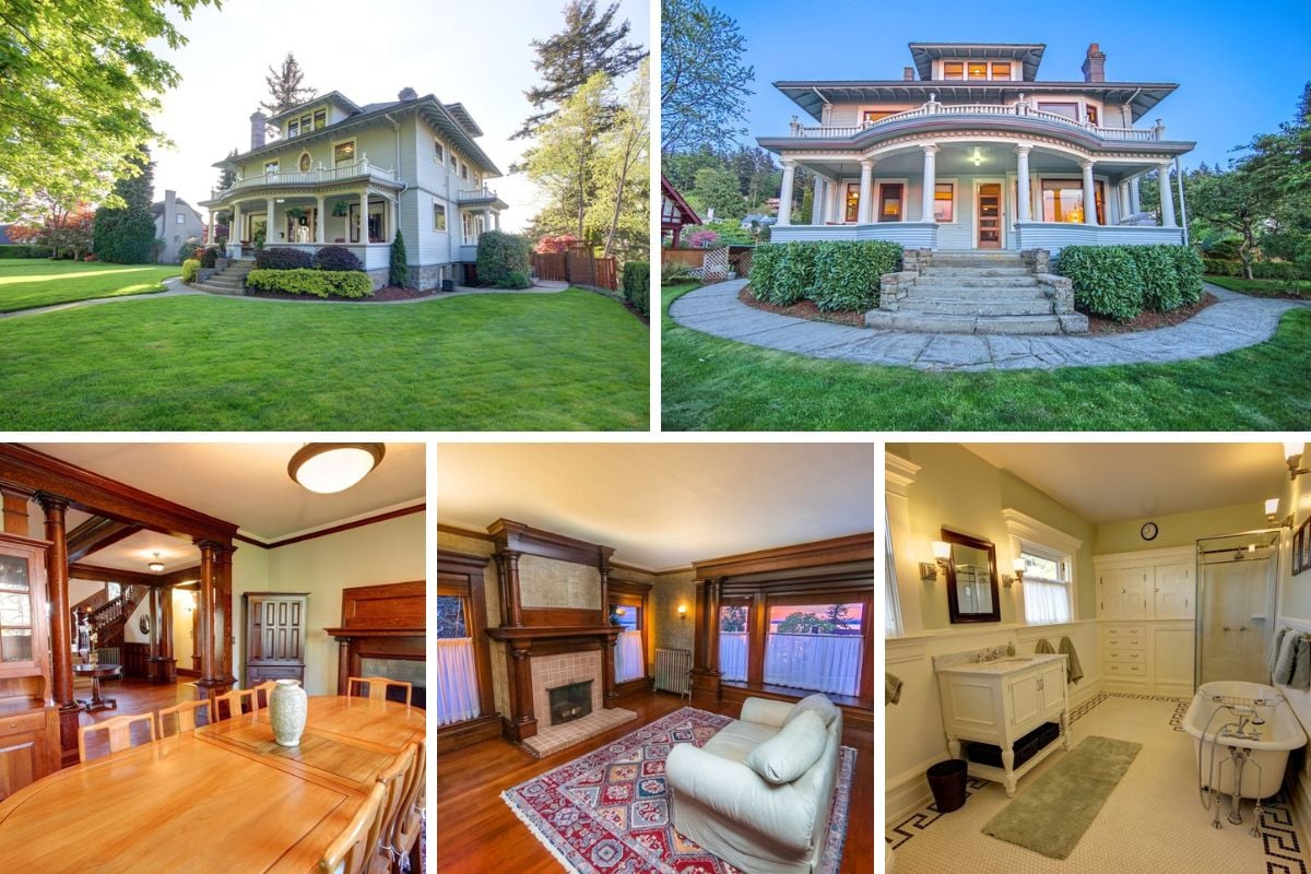 American Foursquare Interior Design Photos (2 Magnificent Homes)