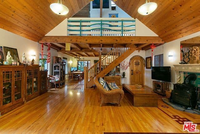 Oriental Haven with an Eight-Foot Arch Brazilian Teak Front Door