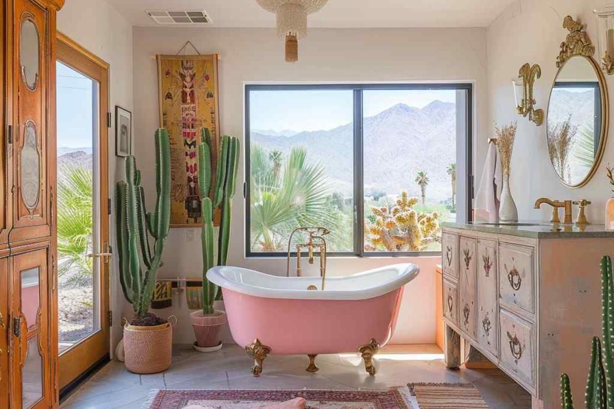 33 Bathrooms Featuring Mashup of Boho and Rococo Styles (Concept Interiors)