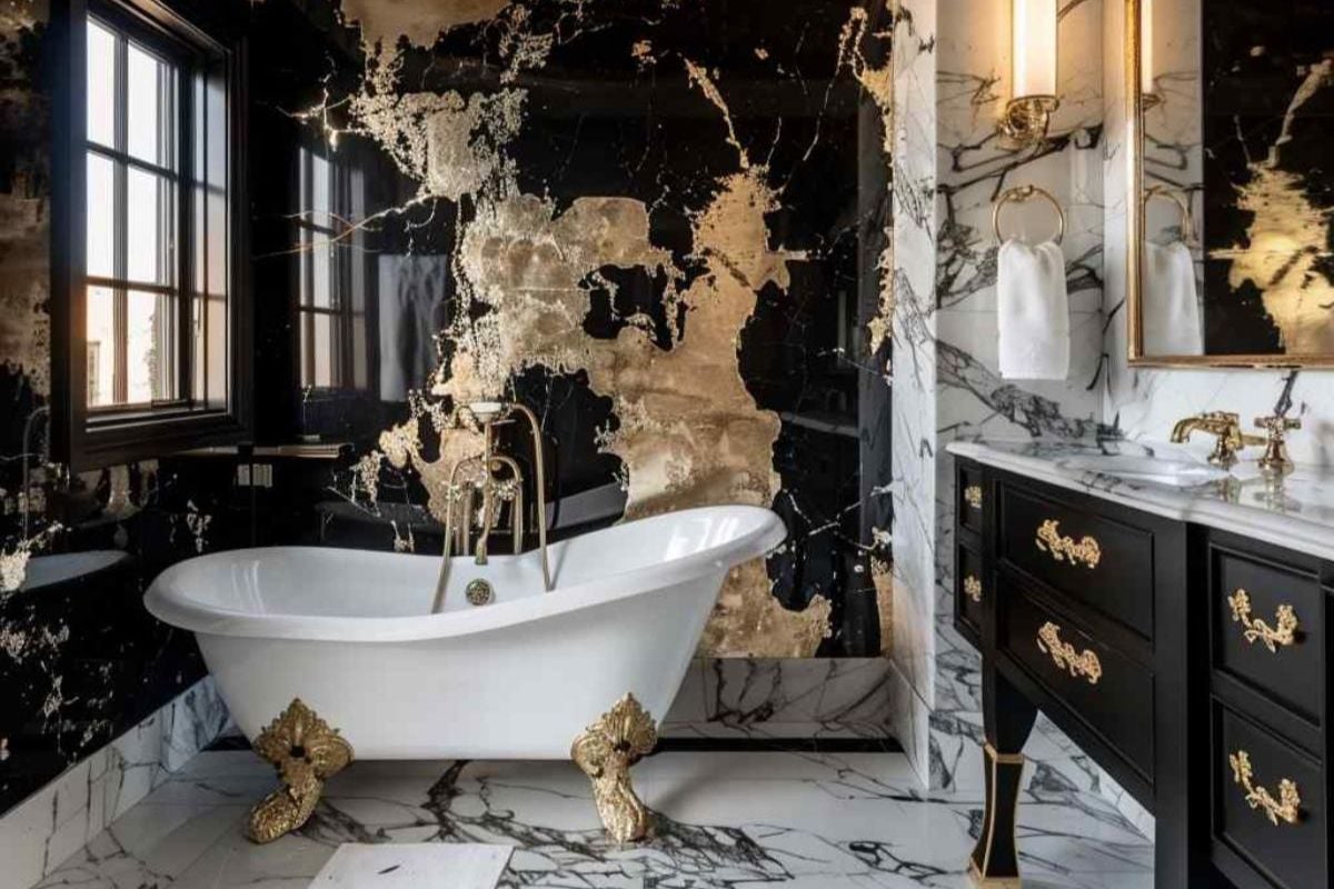 26 Bathrooms Redefine Boundaries with Brutalist and Rococo Interplay (Concept Interiors)