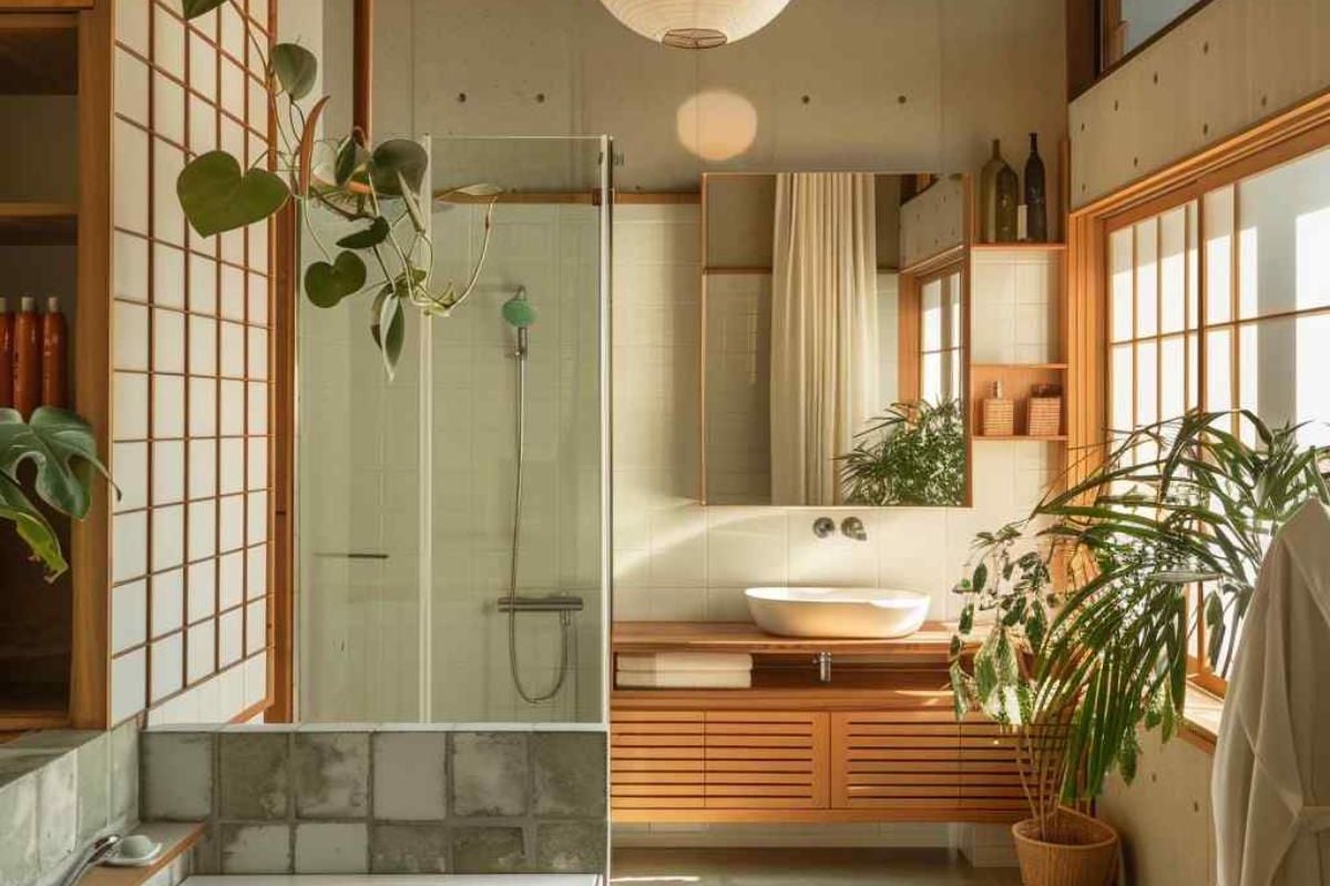 35 Bathrooms Step into Serenity with Japandi-MidMod Mashup (Concept Interiors)