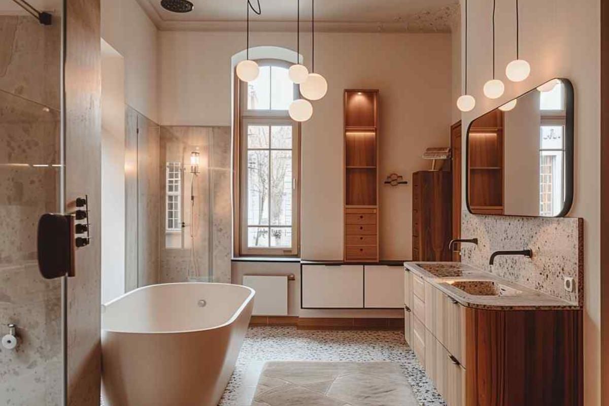 26 Bathroom Layouts Soak Up the Style of a Japandi-Modern Fusion (Concept Interiors)