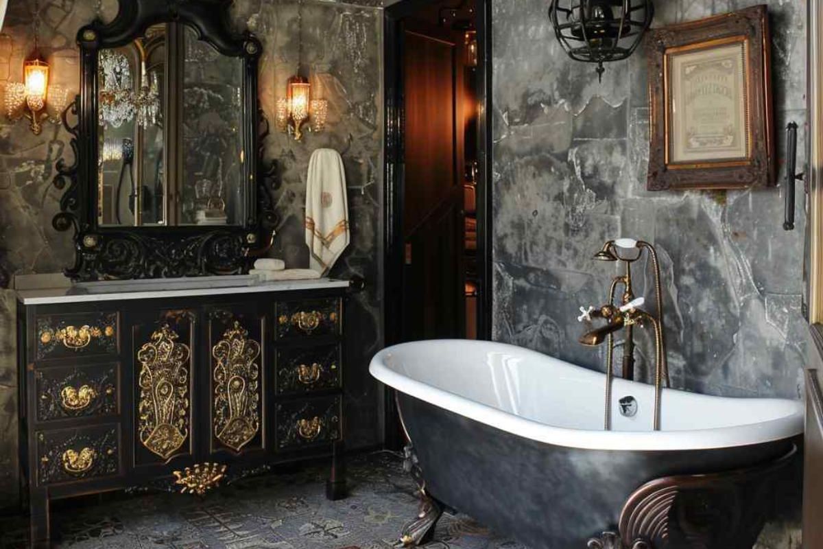 36 Bathrooms Drenched in Rococo, Glam and Steampunk Spirit (Concept Interiors)