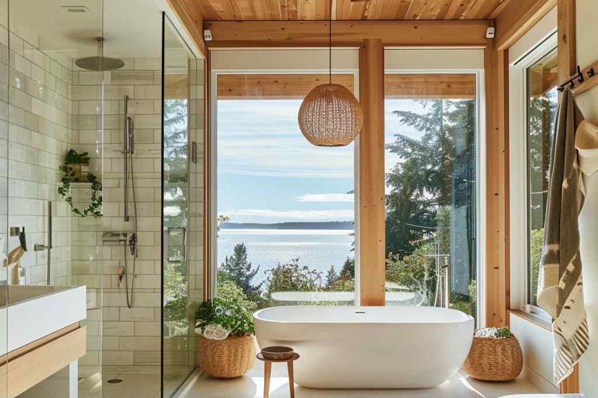 25 Bathroom Ideas Blending Scandinese with Mid-Century Modern Design Elements (Concept Interiors)