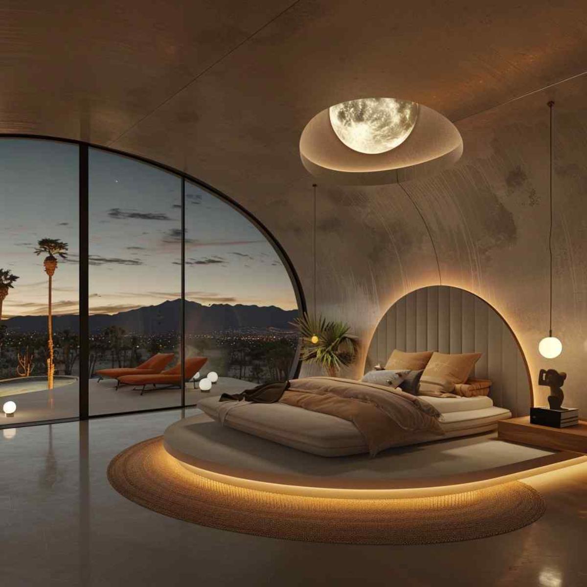 33 Dreamscapes Reimagined in Japandi Bedrooms Designed with Faux Futurist Elements (Concept Interiors)