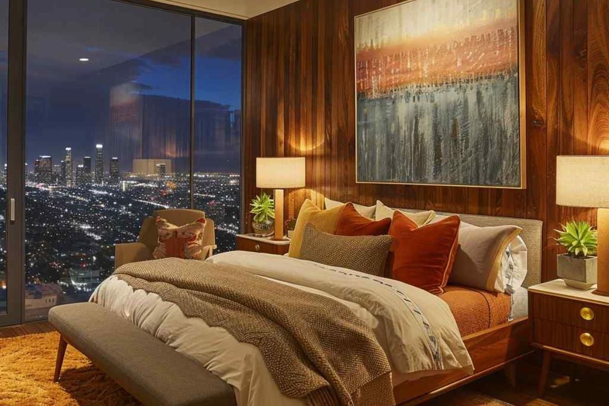 32 Bedrooms Explore How Mid-Century Modern Complements Transitional Decor (Concept Interiors)