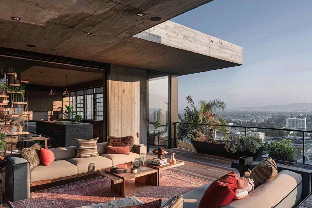 Urban Oasis: 28 Outdoor Decks Redefining Industrial Chic with Brutalist Edge (Concept Designs)