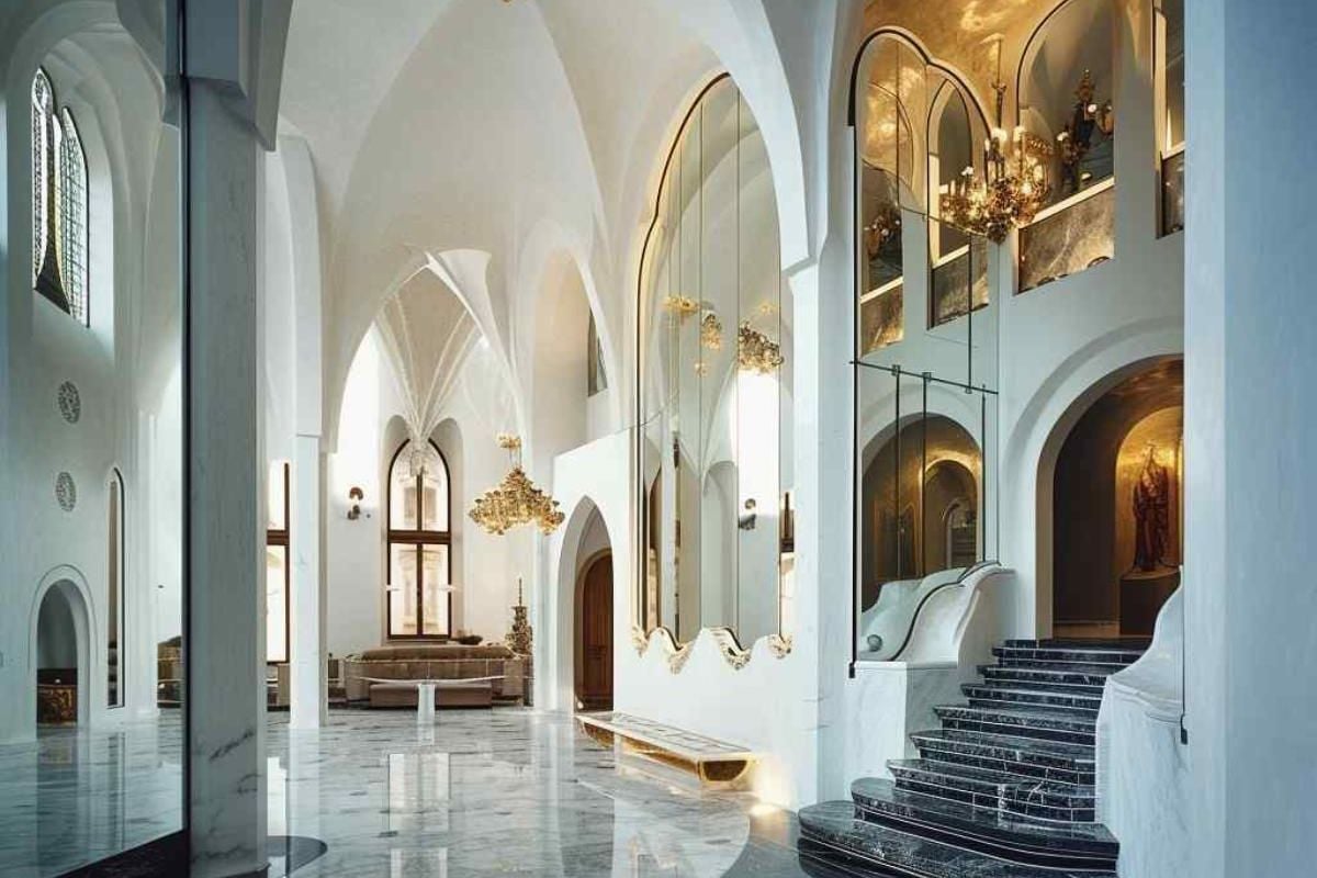 74 Gothic-Mediterranean Foyers Where Shadows Dance with Sunlight (Concept Interiors)
