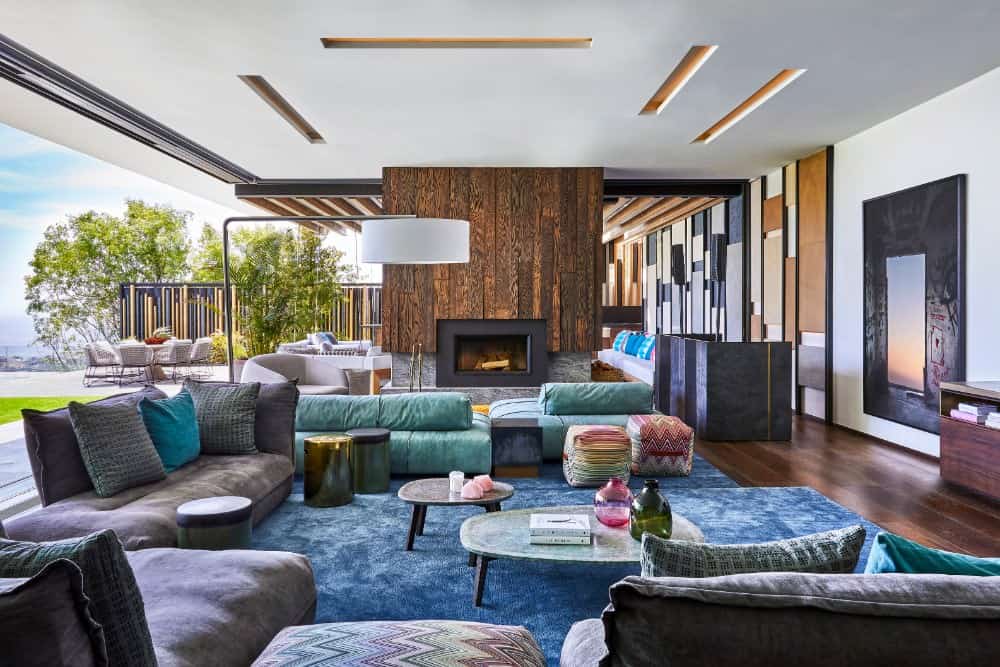 Modern House with Vibrant Interior Colors by ARRCC Interior Design