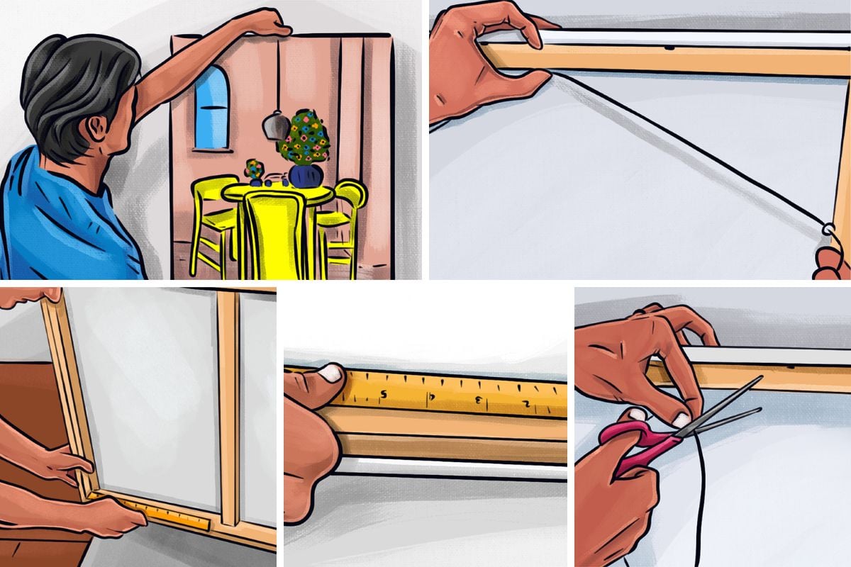 How to Hang a Canvas Painting on the Wall