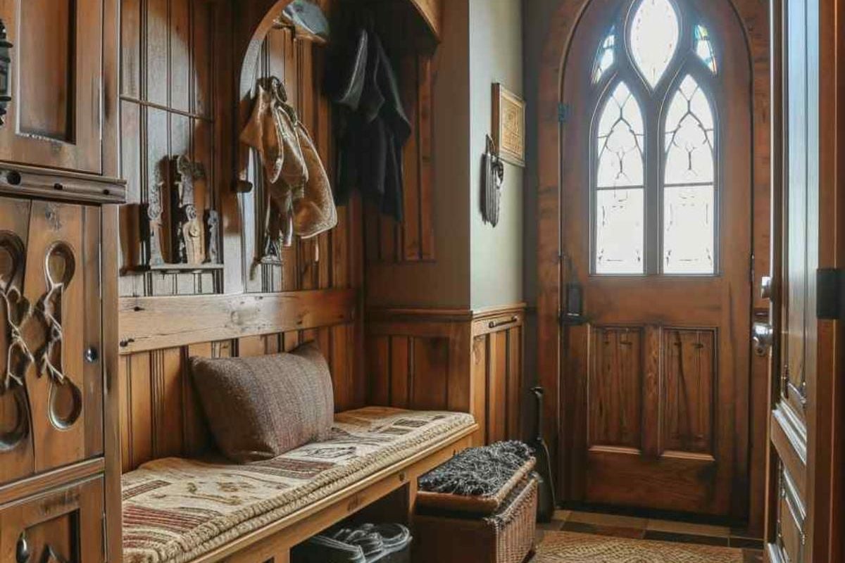 Castle Meets Cottage: 26 Mudrooms Tell a Tale of Two Styles (Concept Interior)