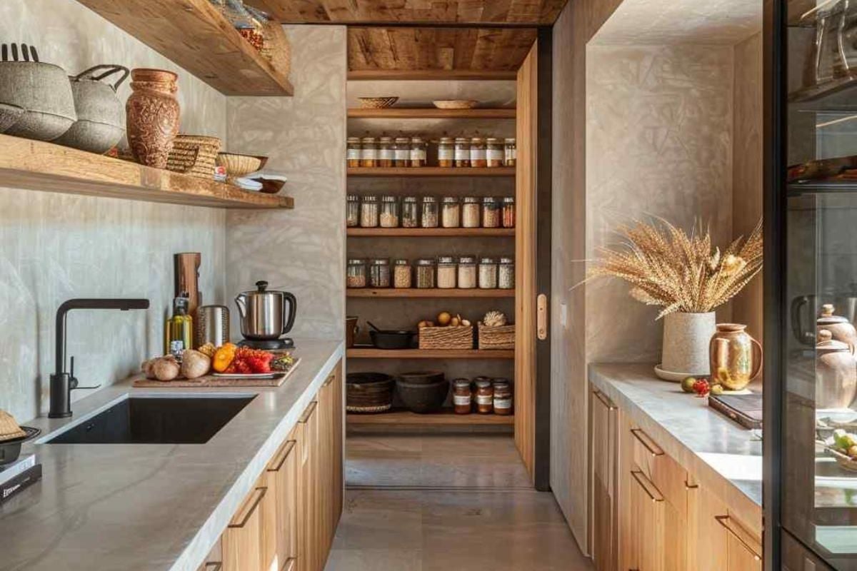 Storage Reimagined in 29 Modern Pantries Featuring Rustic Elements (Concept Interiors)
