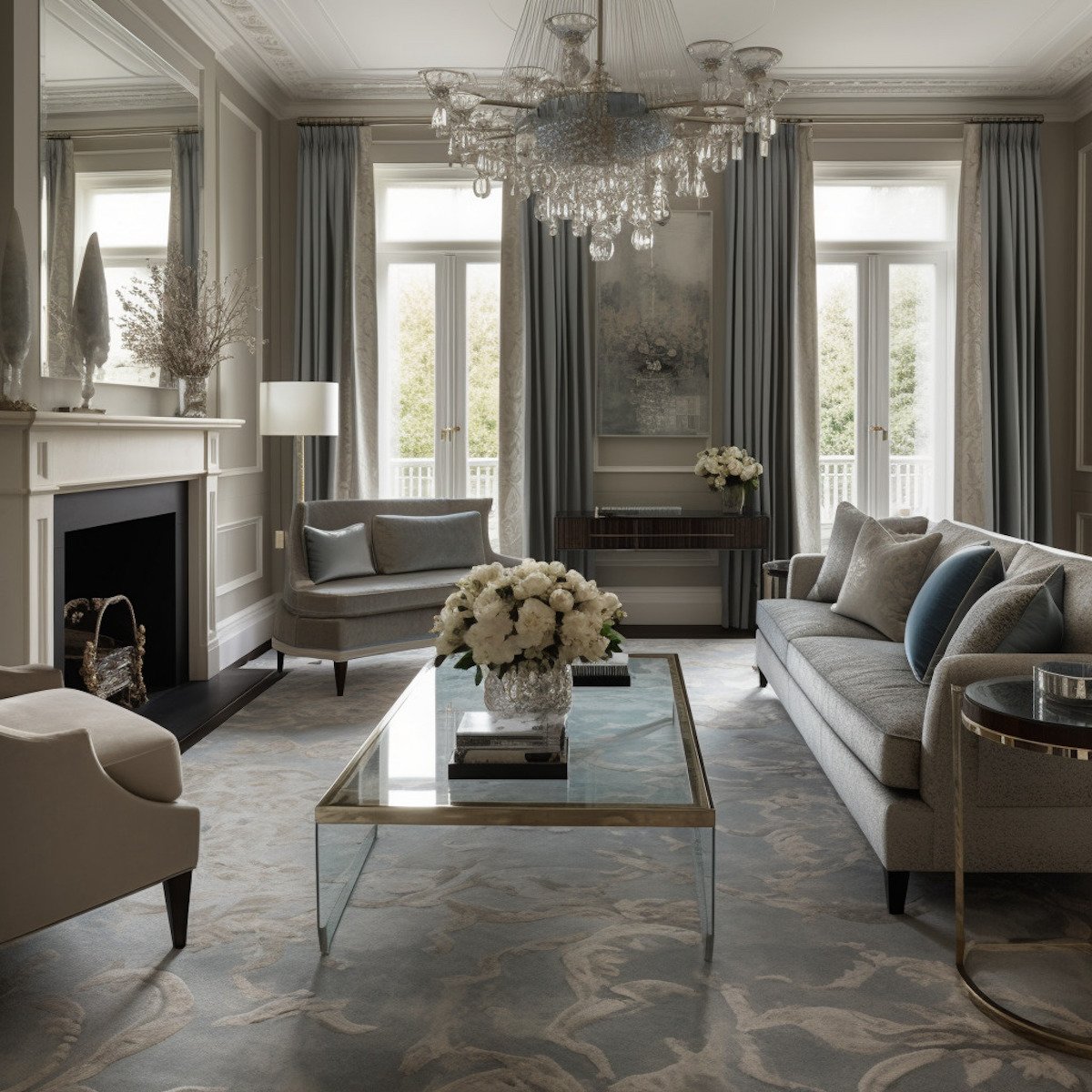 Quiet luxury living room design