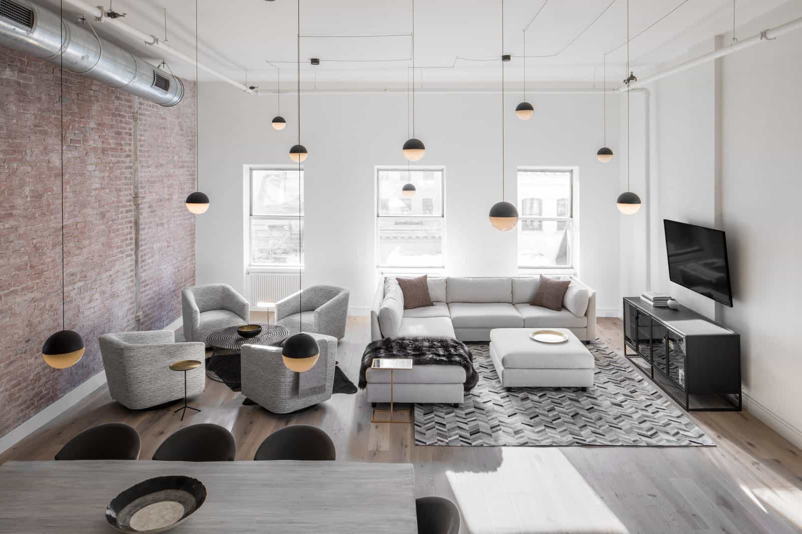 Hip Industrial Tribeca Loft by DÉCOR AID