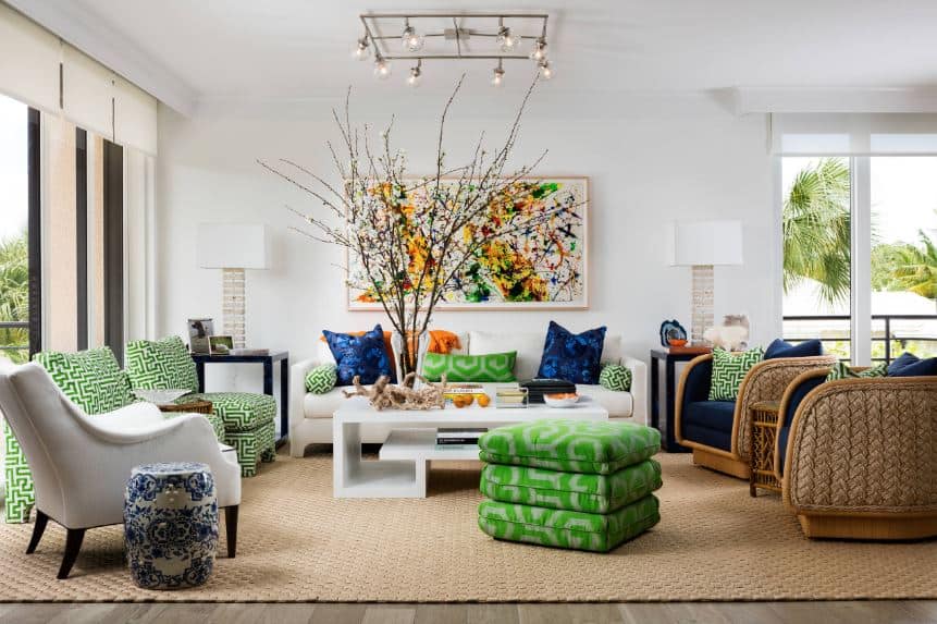 20 Living Room Ideas Showcasing Tropical-Style Elements