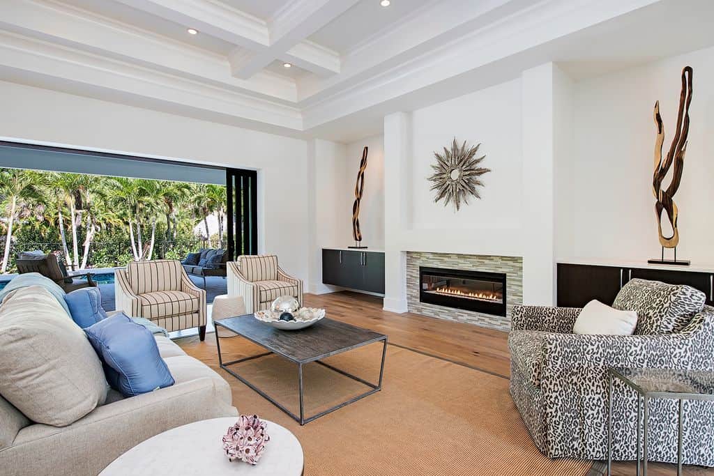 Upscale House with Sliders for Indoor-Outdoor Living