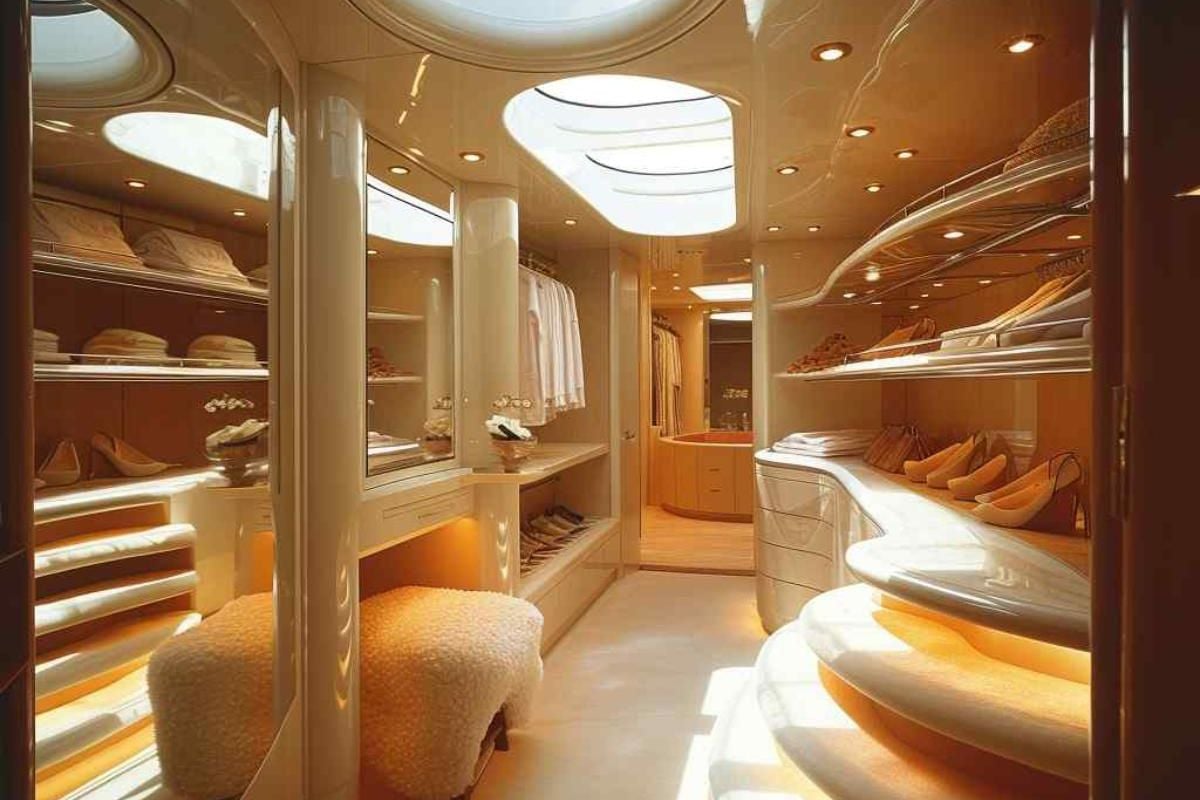 64 His-and-Her Walk-In Closets Bathed in Natural Light (Concept Interiors)