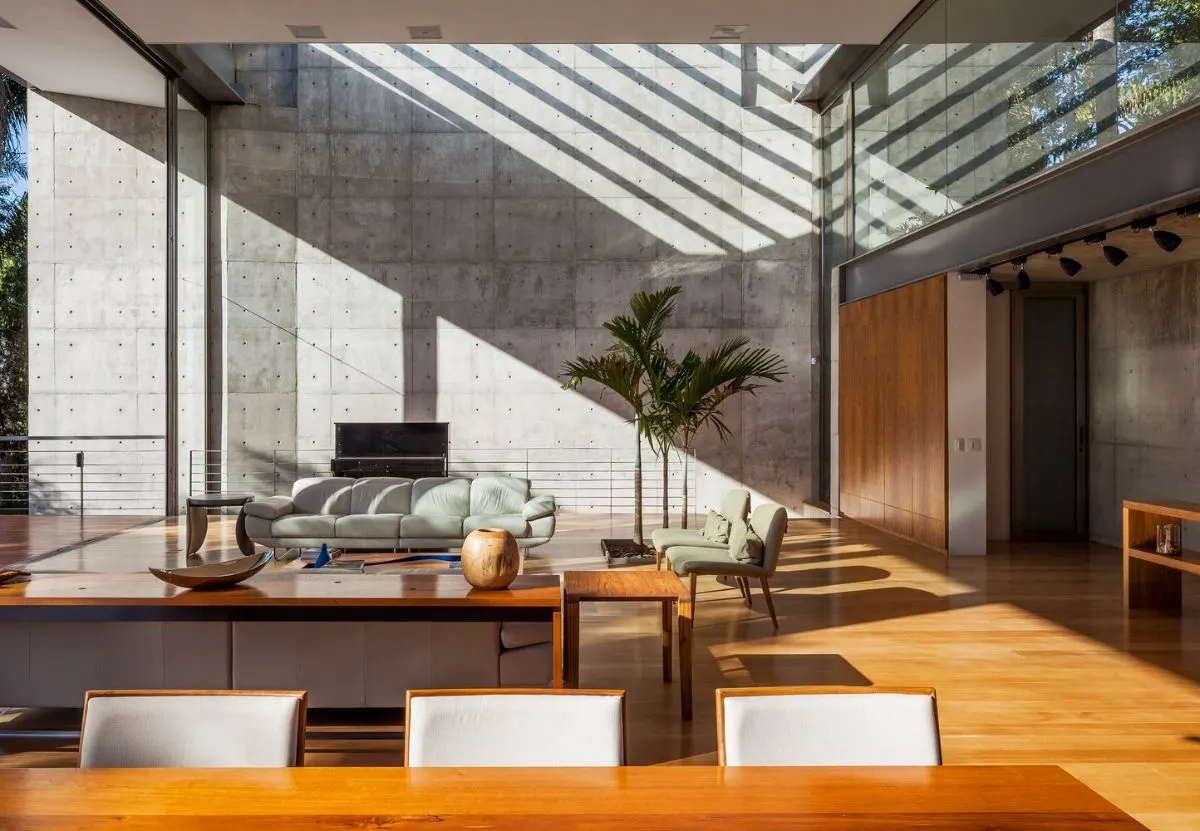 10 Living Rooms with Concrete Walls that Actually Look Amazing