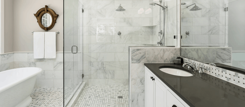 65 Transitional Style Primary Bathroom Ideas (Photos)